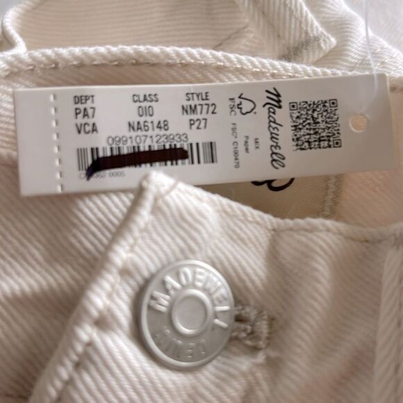 Madewell NWT Petite Low-Slung Straight Jeans Size 27P in Vintage Canvas - Picture 9 of 11